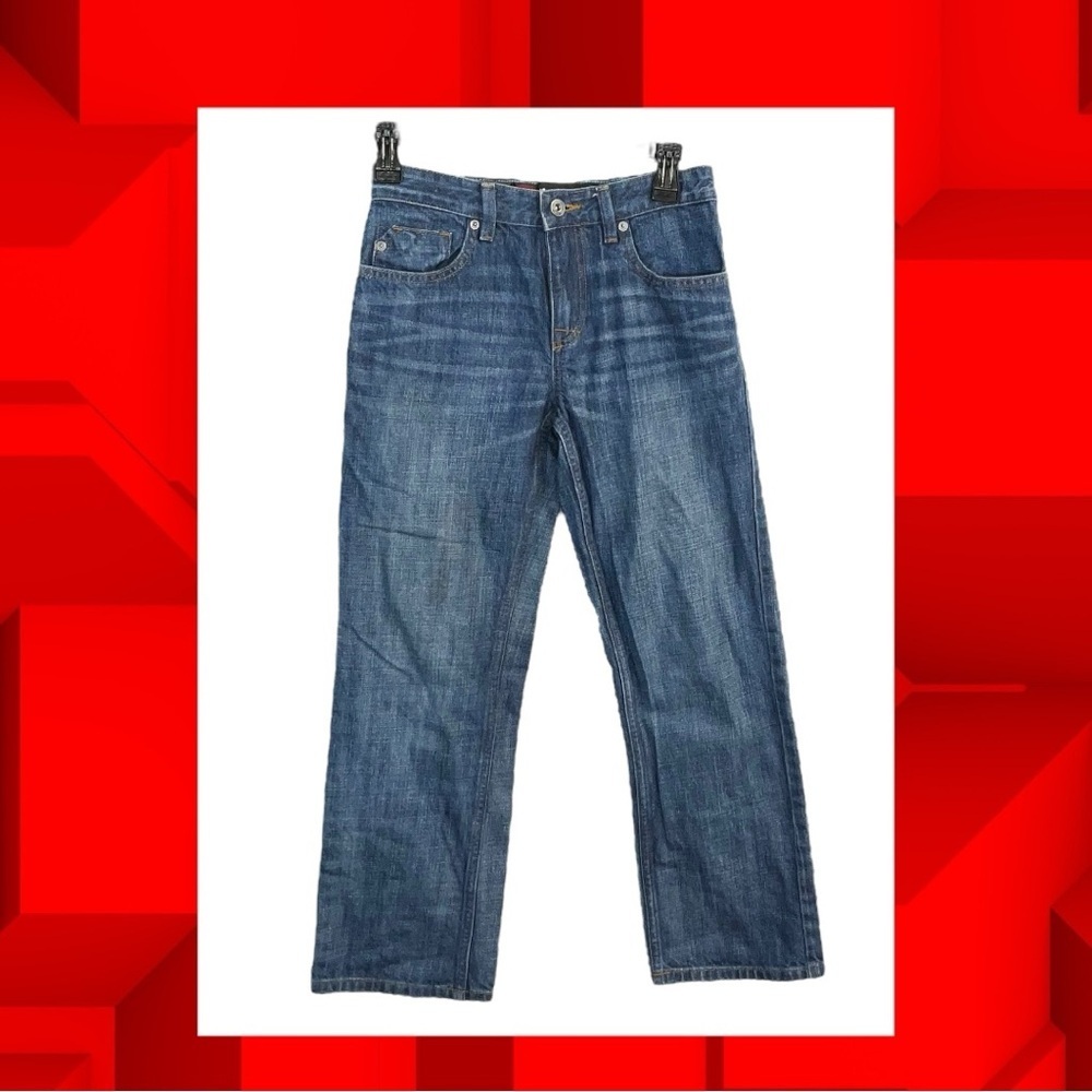 Tony Hawk Adjustable Waist Straight Blue Jeans Boys 12R